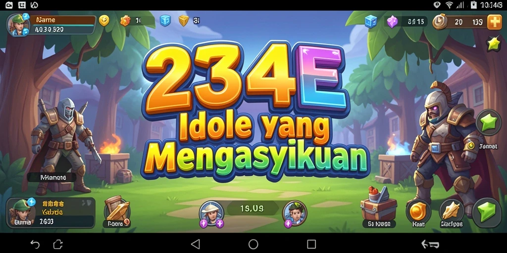 Screenshot gameplay 234E menampilkan aksi seru dalam game Idle.