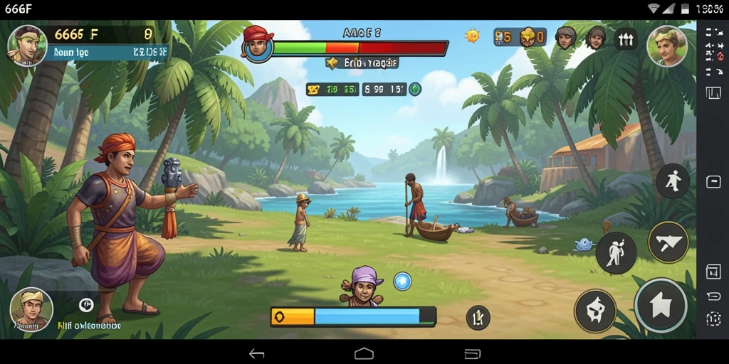 Tangkapan layar dari gameplay santai 666F.
