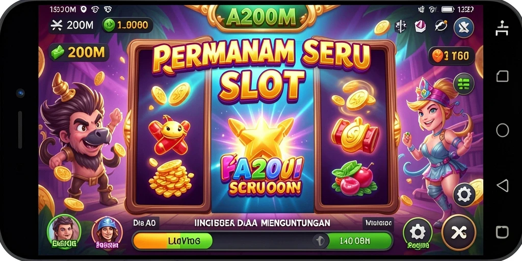 Tampilan gameplay A200M dengan grafis menawan dan fitur menarik.