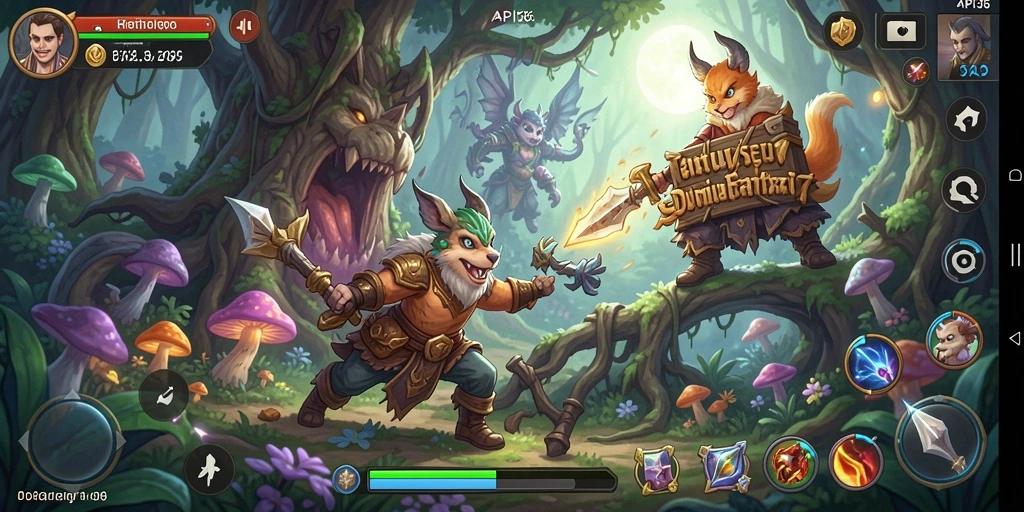 Screenshot gameplay API36 menampilkan petualangan seru di dunia fantastis.