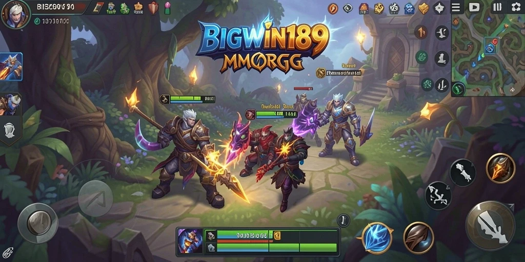 Screenshot gameplay <strong>BIGWIN189</strong> menampilkan petualangan epik dengan pemain berkolaborasi.