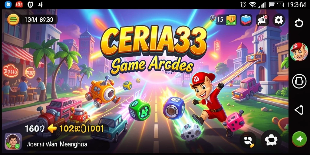 Screenshot yang menunjukkan gameplay seru CERIA33 di level menantang.