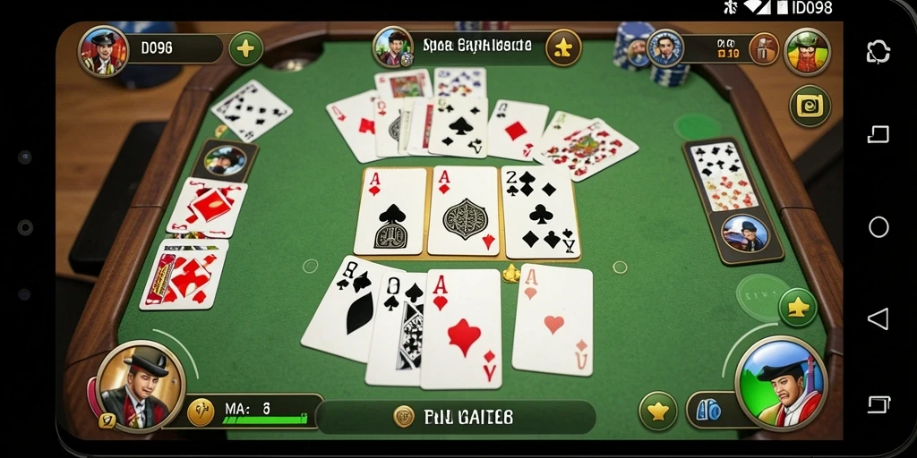 Gameplay seru Gaple dengan antarmuka menarik di ID098.