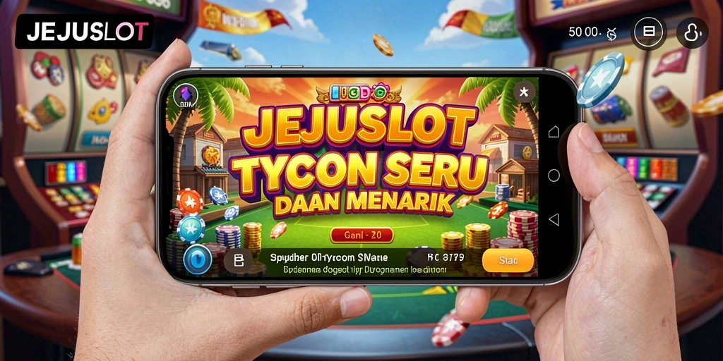 Tampilan gameplay seru dari JEJUSLOT yang menampilkan manajemen kasino.