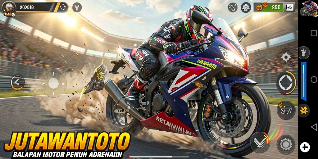 Tampilan gameplay seru JUTAWANTOTO membangkitkan adrenalin.