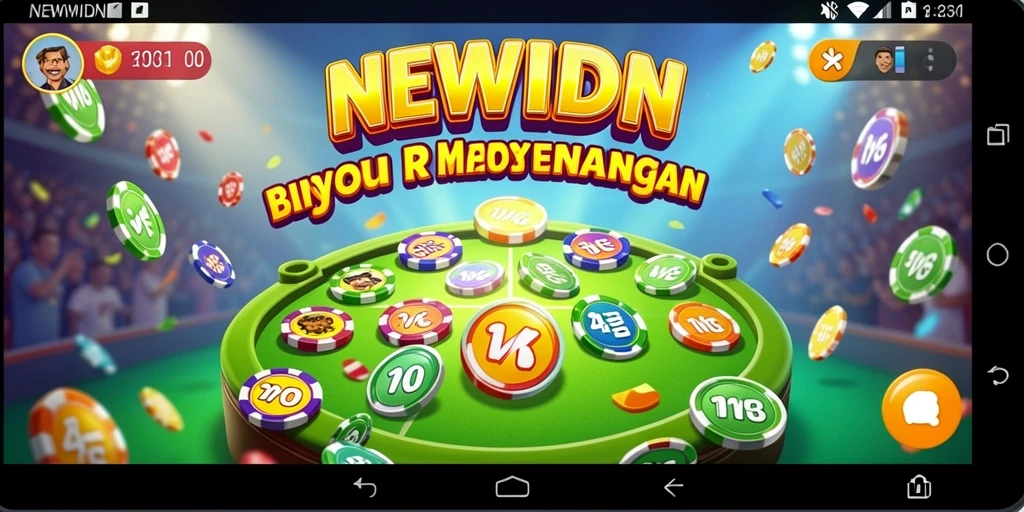 Tampilan gameplay menarik dari NEWIDN dengan suasana Bingo yang seru.