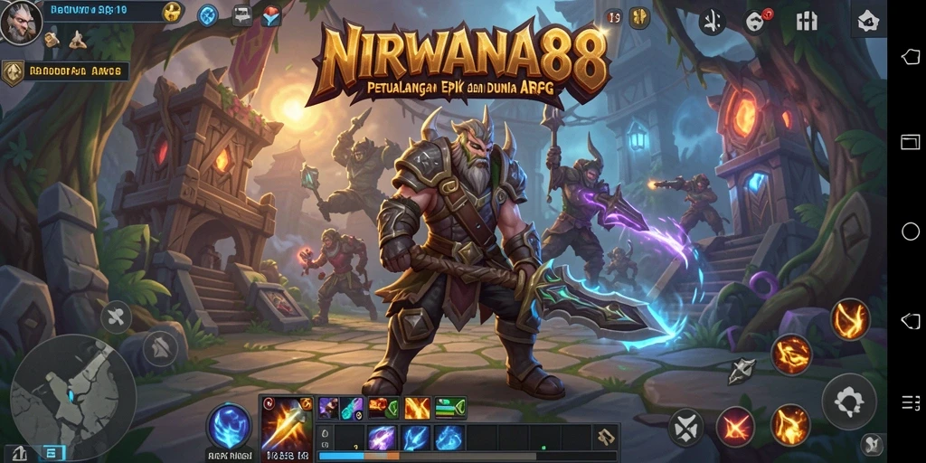 Gameplay seru dalam dunia fantasi ARPG NIRWANA88.