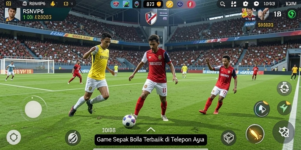 Tampilan gameplay menarik di RSNVIP6 dengan aksi sepak bola yang mendebarkan.