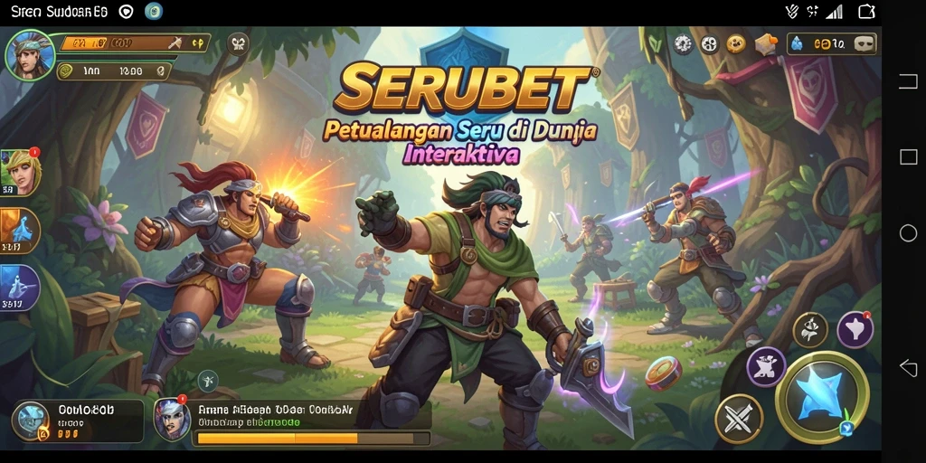 Tampilan gameplay <strong>SERUBET</strong> di dunia petualangan yang mengesankan.