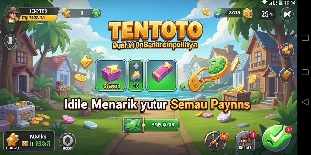 Tampilan gameplay TENTOTO yang menarik dan interaktif.