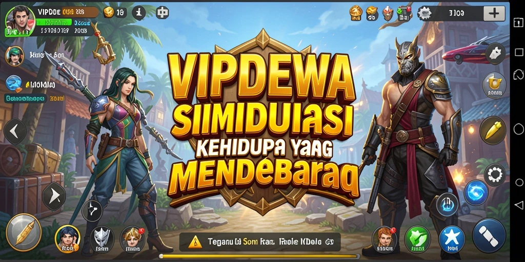 Screenshot menunjukkan karakter utama dalam gameplay simulasi yang menegangkan.