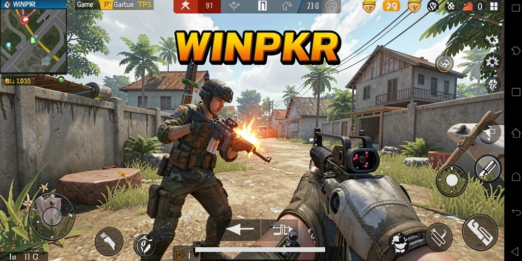 Tampilan gameplay seru dari WINPKR, bertempur dalam pertempuran seru.